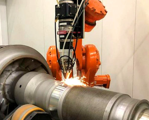 Robot Laser Cladding Machine Systeem Voor Pompassen, Rollen En Oppervlakteverbetering Van Draaiende Onderdelen