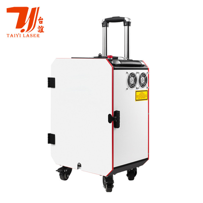 Canton Fair Promotion Trolley Case Portable Pulse Handheld Laser Cleaner Voor Industriële Metaaloppervlakte Cleaning