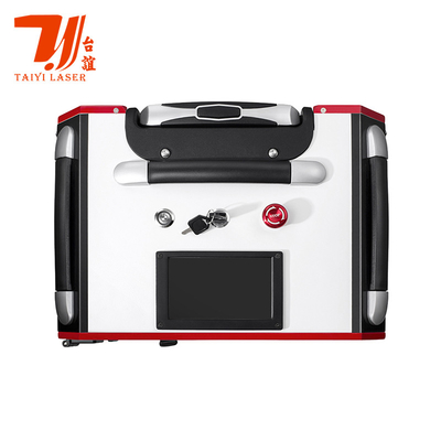 Canton Fair Promotion Trolley Case Portable Pulse Handheld Laser Cleaner Voor Industriële Metaaloppervlakte Cleaning