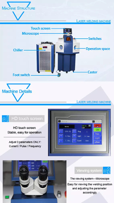 Canton Fair Promotie Juwelen Ring Armband Armband Goud Zilver YAG Laser Lasersweismachine 200W