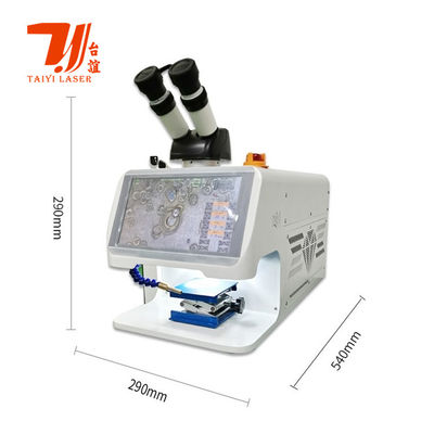 Draagbare bureaublad 60W YAG lasersweismachine voor sieraden met waterkoeling