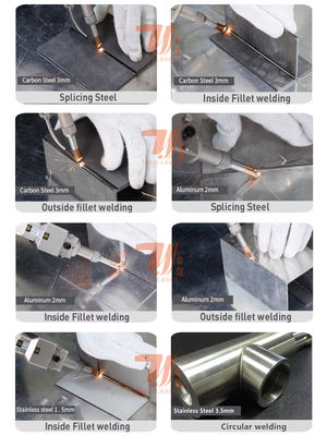 Wabele kop 2000w handheld vezellaser lassen machine voor metaal staal ijzer lassen