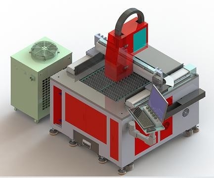 600*600mm Kleine precisievezellasersnijmachine 1500W 2KW 3000W
