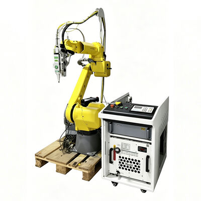 Cost-Effective FANUC Robot Laser Cutter with 6-Axis Articulated Arm and Raycus/IPG Fiber Laser for Small-Batch Custom Metal Fabrication