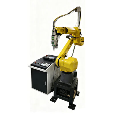 FANUC lasersnijrobot met 6-assige arm en geïntegreerd visionsysteem voor nauwkeurige plaatbewerking