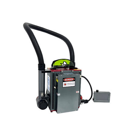 300W Rugzak Draagbare Puls Fiber Laser Reinigingsmachine met Batterij voor Roestverwijdering