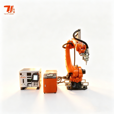 Automatische 4000W IPG-vezellasersweisrobot KUKA 6-as voor EV-batterijbak en structurele componenten