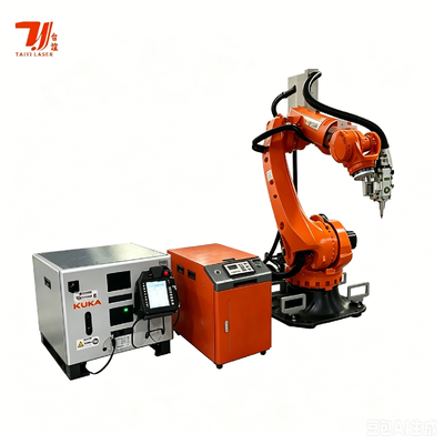 4000W IPG Fiber Laser Welding Robot System met KUKA Industrial Robot voor de lucht- en ruimtevaart- en automobielindustrie