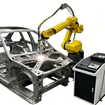 FANUC 6-assige robotarm Automatische 3D-fiberlasersnijmachine voor roestvrijstalen lampenkap 3D-werkstuk
