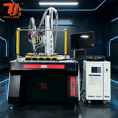 4-assige 1500W 2kW 3kW automatische lasmachine voor aluminium theepotten met laser
