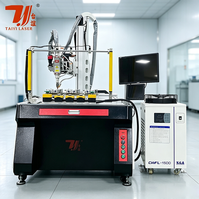 2000W 4-assige roestvrijstalen laserlasmachine voor keukengerei en waterkokers, automatisch