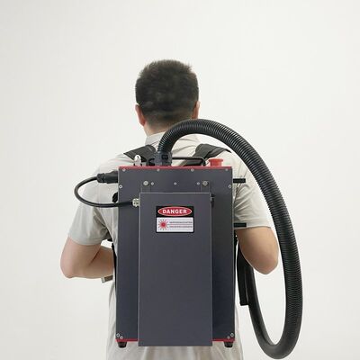 Rugzak Type 100W Handheld Laser Reiniging Machine Fiber Laser Verf Verwijderingsapparatuur