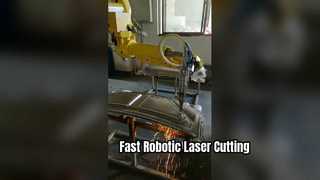 CNC-robotlasersnijmachine voor dakpanelen voor auto's – snel trimmen en gaten doorboren S